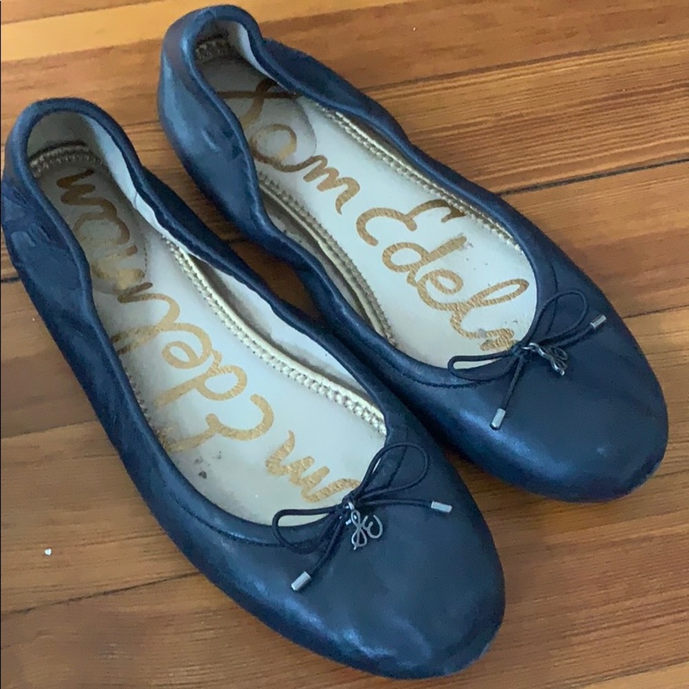 Sam Edelman Navy ballet flats leather
